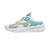 Men's Backless Sneakers,Men Open Back Sneaker Outdoor All-Match Casual Mule,Mesh Mules Summer Trainers,Fashionable,Comfort,for Daily Outing,Work,Indoor White Blue