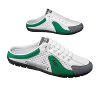 Men's Backless Sneakers,Mens Backless Slip On Sneakers Shoe,Men's Heelless Casual Mule Shoes,Mens Breathable Mules,Anti-Skid and Comfort,for Indoor,Outdoor and Walk Green