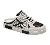 Mens Backless Sports Trainers,Mens Backless Sneakers,Mesh Slip On Mule Shoes Breathable,All-Match,Casual,Non Slip,for Hiking,Camping,Hiking and Backpacking