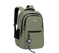 Men's Backpack, Waterproof School Bag, Large-Capacity Design Computer Bag, Suitable for Storing Documents, Study Books, Notebooks (001-Green,45 * 32 * 18cm/17.7 * 12.5 * 7 inches)