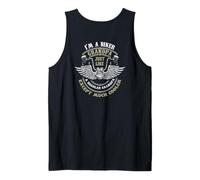 Mens Backprint in a Biker Grandpa just Like a Grandpa but Cooler Tank Top