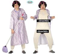 Mens Bad Grandma Fancy Dress Costume Naughty Granny Old Lady Stag Do Outfit fg