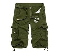 Mens Baggy Cargo Shorts,Mens Tactical Shorts,Breathable Lightweight Shorts With Zip And Button Fly,Durable Work Pants Quick Dry Workwear Cargo Bottoms With Multip Pockets For Hiking, Belt Not Include