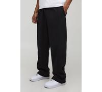 Men's Baggy Fit Premium Heavyweight Man Script Joggers | Black | Size X-Small | BOOHOOMAN