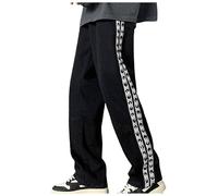 Men's Baggy Jeans High Waist Sports Trousers Straight Large Size Casual Loose Comfortable Chic Streetwear Classic Vintage Palazzo Patchwork Pants for Autumn