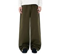 Men's Baggy Jeans Hip Hop Y2K Streetwear Long Skate Trousers with Wide Leg 80s 70s Flared Trousers Ripped Jeans Straight Leg Breathable Denim Trousers Vintage Men's Jeans Plain, Green, XS