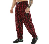 Men's Baggy Sweatpants, Loose Fit Gym Workout Pants with Pockets, Red, XXL