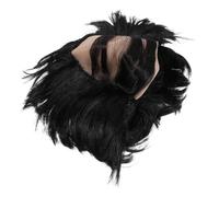 Men's Bald Cap Wig, Short Straight Synthetic Fiber Costume for Halloween | Realistic Balding Appearance, Lightweight Breathable Net Base, Bionic Knotted Roots, Integrated Fringe, for Stage Actors
