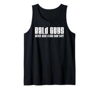 Mens Bald Guys Never Have A Bad Hair Day Funny Tank Top
