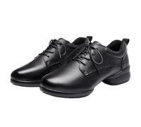 Mens Ballroom Dance Shoes,Mens Hip Hop Jazz Dancing Shoes,Long Lasting Durability,Soft and Resistant to Bending,Suitable for Indoor Casual,Party,Practice,Competition Black