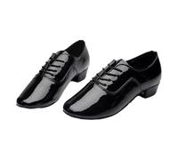 Men's Ballroom Shoes,Dancing Shoe for Man Latin Dance Lace-Up,Salsa Practice,Low Heel,Soft,Modern,Comfortable,Breathable,for Stage,Waltz,Indoor