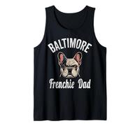 Mens Baltimore Frenchie Dad Shirt French Bulldog Dog Lover Tank Top
