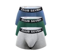 Men's Bamboo Bulge Trunks - Men's Boxer Trunks Underwear Multipack Pouch Boxer, Lightweight Underpants Pack- Ideal for Workouts (Pack of 3) (UK, Alpha, S, Regular, Regular, Blue, Green, Grey)