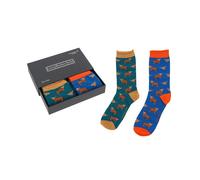 Mens Bamboo Socks Gift Box Highland Coo - Joe Davies - Size: One Size