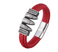 Men's Bangle for Men, Men's Bracelet Vintage Totem Bracelet Charms Wrist Chain Stainless Steel with Magnetic Clasp