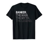 Mens Banker Gift Man Myth The Legend T-Shirt