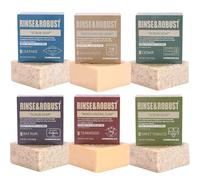 Mens Bar Soap 6Pcs Cleansing All Natural Handmade Mens Set Scrub Soap Gift for Men Body&Hand All Skin Type|6 Different Scents Valentines Gifts for Him Christmas Fathers day