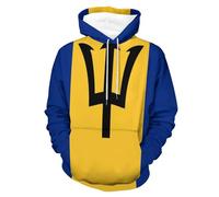 Men's Barbados Flag Hoodie - Cozy And Stylish Pullover Hooded Sweatshirt XL