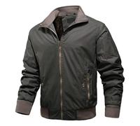 Mens Barbour Jacket Military Jackets for Men UK Men's Tactical Warm Fleece Winter Coat Windbreaker Thick Lapel Collar Combat Casual Cargo Blouse with Zip Pocket