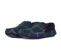 Mens Barbour Monty Suede Navy Moccasin Faux Fur Winter Durable Slippers