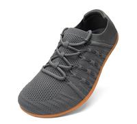 Mens Barefoot Shoes Wide Toe Minimalist Trail Running Shoes Zero Drop Walking Shoe Outdoor Casual Sneaker,Dark Gray,12UK