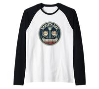 Mens Barista Dad Coffee Latte Espresso Father's Day Raglan Baseball Tee