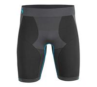 Men's Base Layer Seamless Functional Underwear, Sports & Ski Underwear, 3/4 Functional Trousers, Shorts, Long or Short Sleeve Shirt, Grey Tones - Radler, M-L