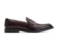 Base London Mens Kennedy Washed Brown Leather Penny Loafers UK 7