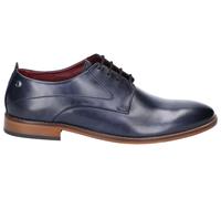 Base London Script Washed LEATHER Mens - Navy - Size UK 7