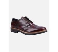 Base London Woburn Hi-Shine Brogue LEATHER Mens - Burgundy - Size UK 12