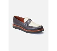 Men's Base London Men's Sid Penny Loafer in Brown/Beige - Size: 12