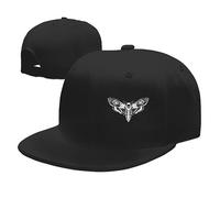Mens Baseball Cap Death's Head Moth Sport Hats Retro Washed Dad Cap for Fishing Travel Men