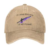 Men's Baseball Cap Destiny 2 Game Washed Baseball Cap If I Miss This Skip Casual Hip Hop Hats Summer Women Outdoor Sun Sun Protection Baseball Caps Gift