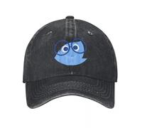Men's Baseball Cap Inside Out Sad Face Halloween Baseball Caps Classic Distressed Denim Cartoon Anime Sun Cap Unisex Outdoor Running Adjustable Hat Gift