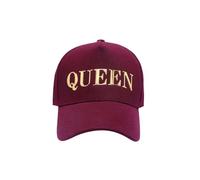 Men's Baseball Cap, Unisex Adjustable Baseball Cap Polo Golf Style Sports Sun Hat for Women's Men's (UK, Alpha, One Size, Queen-Maroon)