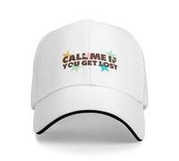 Men's Baseball Cap Unisex Pure Cotton Summer Call Me If You Get Lost A Baseball Cap Hat Outdoor Birthday Gift
