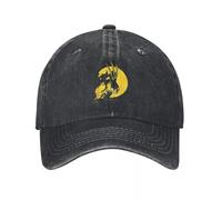 Men's Baseball Cap Wolverine Logan X-Men Baseball Caps Distressed Denim Washed Silhouette Poster Headwear Unisex Outdoor Adjustable Hat Gift