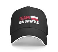 Men's Baseball Cap, Women's, Pure cottonTeam IGA Swiatek Poland Flag Baseball Cap Unisex Sport Sun Caps Hats Adjustable Snapback Caps Dad Hat Spring Cap