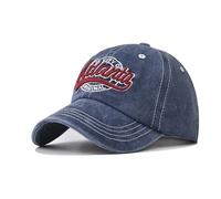 Men's Baseball Caps，Atlanta Embroidery,Classic Outdoor Cap Unisex Baseball Caps，Dad Truck Driver hat, Navy Blue, L