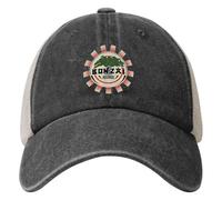 Men's Baseball caps，Bonzai War Japan Mesh Baseball Cap Bonzai Records Men Adult Custom DIY Trucker Hat Summer Tennis Skate Adjustable Snapback Cap The Gift