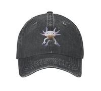 Men's Baseball caps，Cool Cotton Cute Axolotl Baseball Cap Men Women Custom Adjustable Unisex Salamander Animal Dad Hat Outdoor The Gift