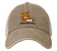 Men's Baseball caps，Cute Bear Denim Baseball Cap Japan Tennis Skate Wholesale Trucker Hat Couple Women Fashion Custom Logo Baseball Caps The Gift