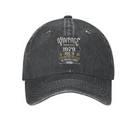 Men's Baseball caps,Fashion Cotton Vintage Born in 1978 Baseball Cap Men Women Personalized Adjustable Unisex 45nd Birthday Gift Dad Hat Outdoor The Gift