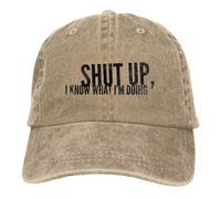 Men's Baseball caps，I Know What Im Doing F1 Unisex Baseball Cap Washed Cotton Cap Vintage Casual Outdoor Sports Hat The Gift