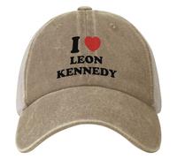 Men's Baseball caps,I Love Leon Kennedy Baseball Cap Residents Evils Game y2k Cute Unisex Men Mesh Hip Hop Hats Hiking Fishing Snapback Cap The Gift