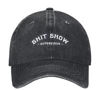 Men's Baseball caps，Shit Show Supervisor Baseball Cap Fun Outdoor Sport Adjustable Trucker Dad Hat Women Men Vintage Sunscreen Snapback Cap The Gift