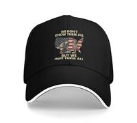 Men's Baseball caps，Spring Baseball Cap We Owe Them All Patriotic Veterans Day Memorial Day Trucker Hat for Sun Visor US Flag Baseball Caps The Gift