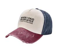 Men's Baseball Hat Summer Breathable When I Said How Stupid Can You Be Casual Young A Washed Baseball Cap Hat Men's Gift