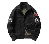 Men's Baseball Jacket, Men's Jackets Summer Full Zip Up Flight Bomber Windbreaker Lightweight Casual Baseball Golf Coat with Pocket Mens Bomber Jackets Uk Sports Men's Coats