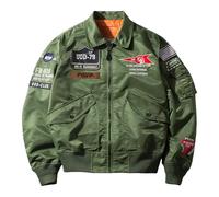 Men's Baseball Jacket, Men's Jackets Summer Full Zip Up Flight Bomber Windbreaker Lightweight Casual Baseball Golf Coat with Pocket Mens Bomber Jacket Sports Jackets for Men Uk